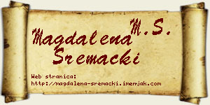 Magdalena Sremački vizit kartica